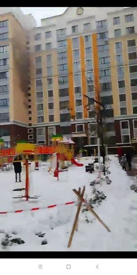 В Ірпені загорілася 12-поверхова новобудова 