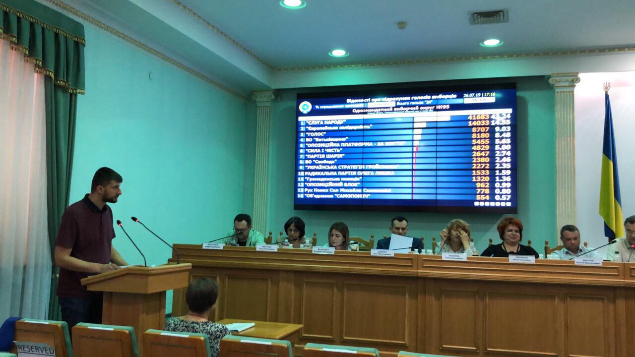 Окружна комісія 95 округу відзвітувалася в ЦВК
