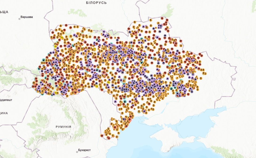 Понад 4 тисячі «Пунктів Незламності» розгорнуто в Україні (+ КАРТА)