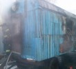 В Ірпені горів будівельний вагончик