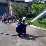 Сьогодні до пожежної частини Гостомеля завітали діти