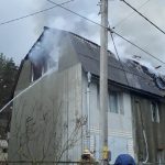 Пожежа в приватному будинку в Гостомелі (+ фото)