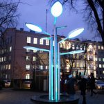 Біля «Їжачка в тумані» встановили сонячні панелі та контейнер для використаних батарейок