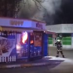 На вокзалі горів кіоск із шаурмою (відео)