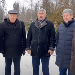 Покладання квітів на могилу Василя Симоненка (відео)