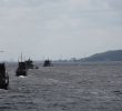 Флотилія військових річкових катерів оборонятиме міста на Дніпрі (відео)
