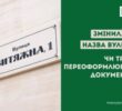 У разі зміни назви вулиці чи міста суб’єкти господарювання повідомляють оновлені дані